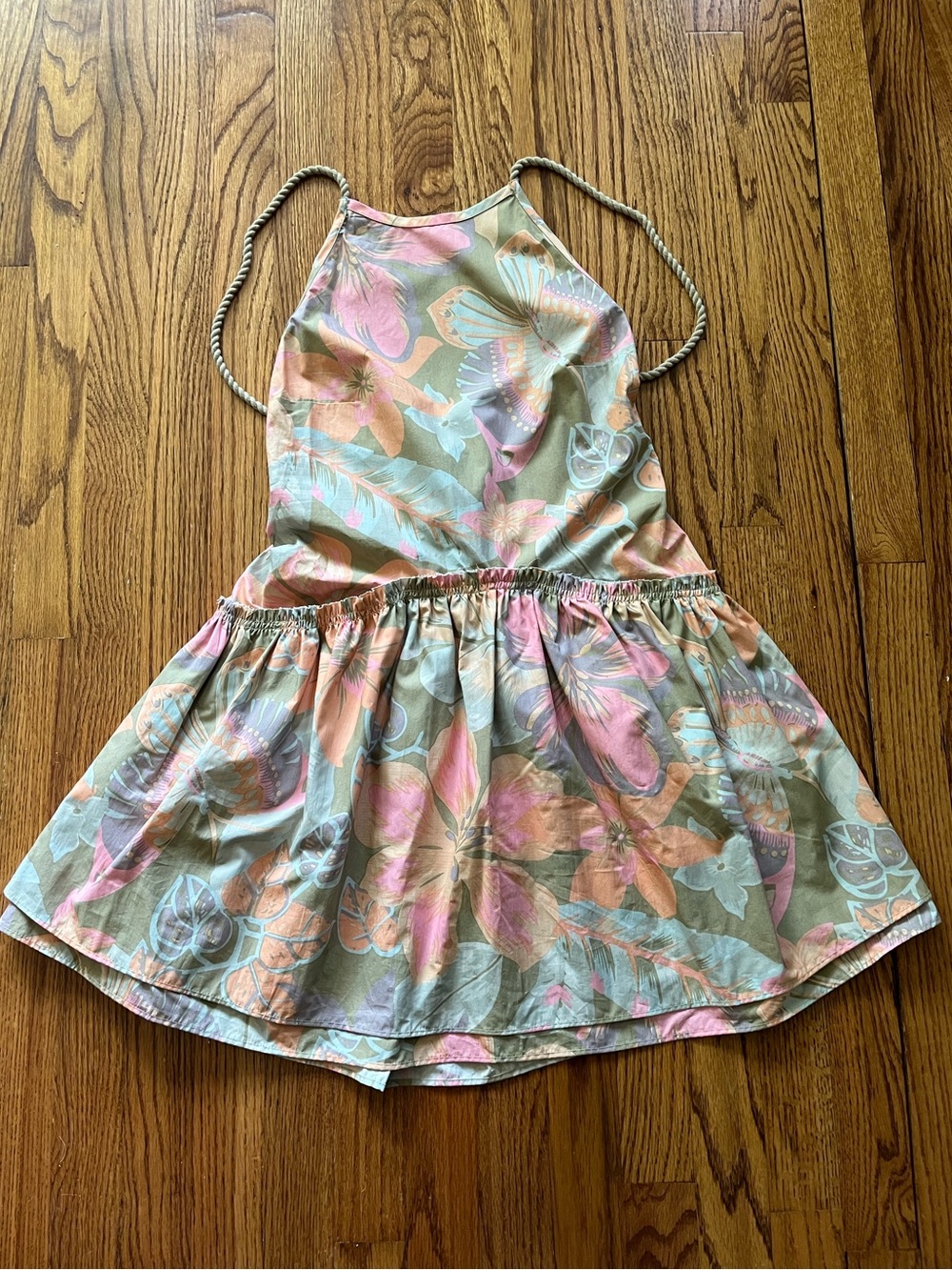 Free People Deserted Island Backless Mini Dress Boho Chic Beachy Festival